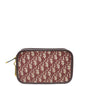 Christian Dior Burgundy Oblique Diorquake Clutch Pouch