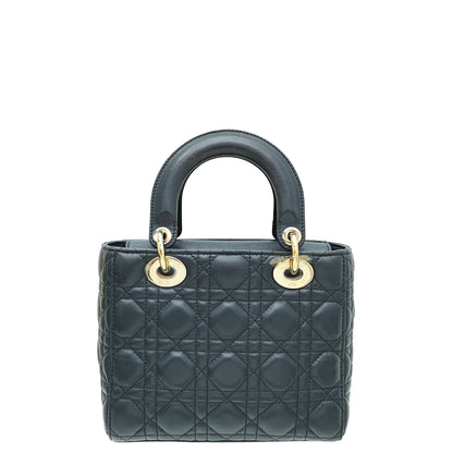 Christian Dior Dark Indigo Blue Lady Dior My Abcdior Small Bag
