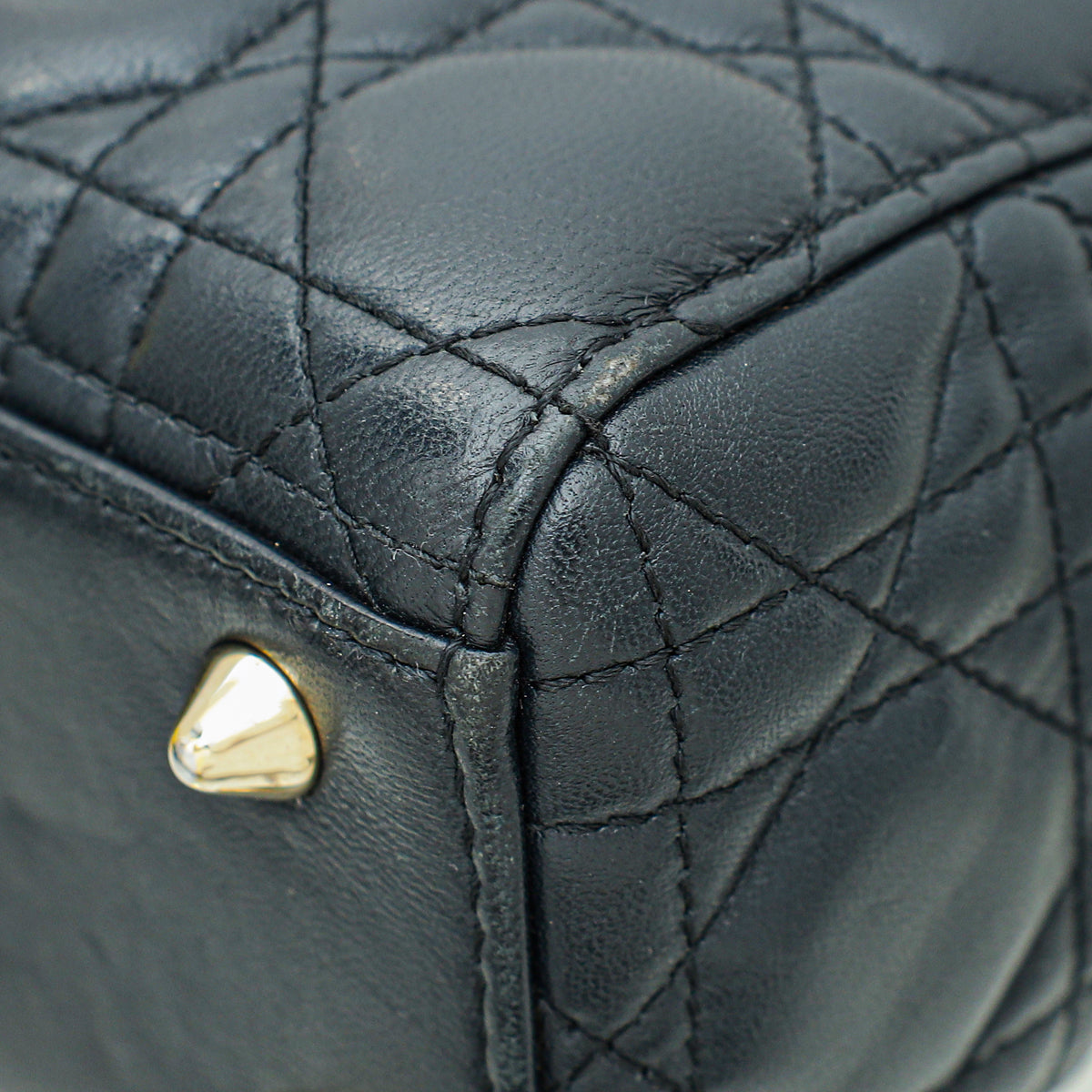 Christian Dior Dark Indigo Blue Lady Dior My Abcdior Small Bag