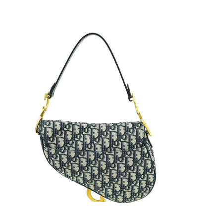 Dior Saddle Oblique Blue Crossbody Style 4