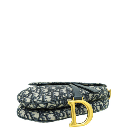 Dior Saddle Oblique Blue Crossbody Style 4