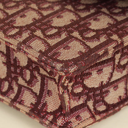 Christian Dior Burgundy Oblique Saddle Chain Pouch