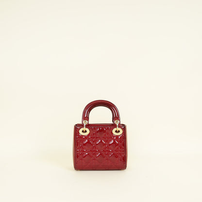Dior Lady Dior Leather Handbag Style 112