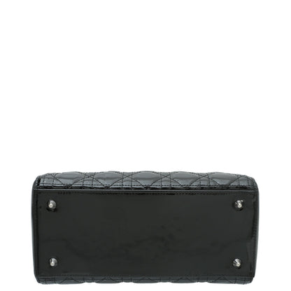 Christian Dior Black Lady Dior Medium Bag
