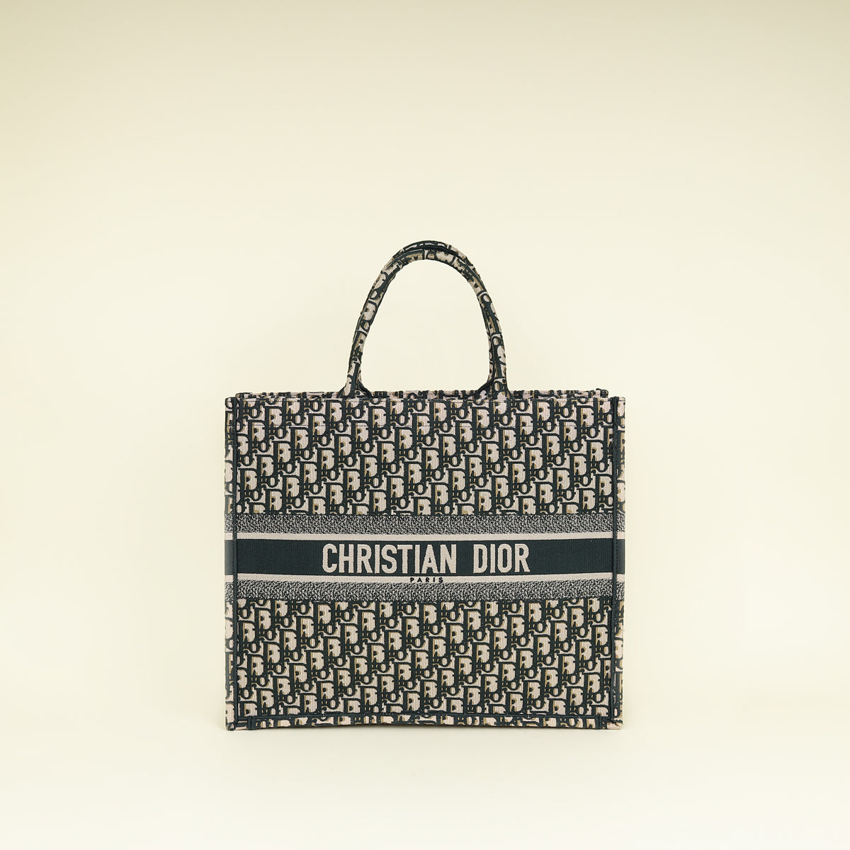 Dior Book Tote Oblique Green Tote Bag