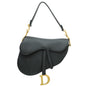Christian Dior Black Saddle Medium Bag