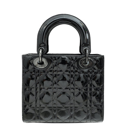 Christian Dior So Black Ultra Glossy Lady Dior Small Bag