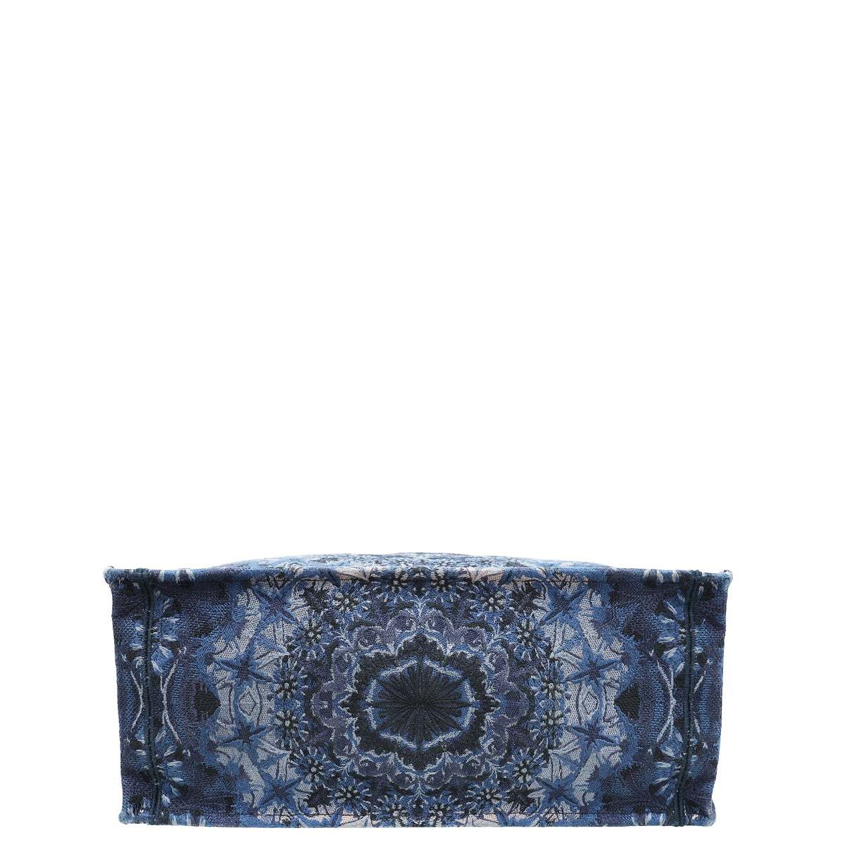 Christian Dior Navy Blue Book Tote Kaleidiorscopic Embroidered Large Bag