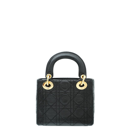 Christian Dior Black Lady Dior Mini Bag
