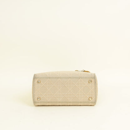 Dior D-Lite Cannage Beige Tote Bag