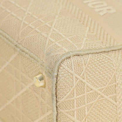 Dior D-Lite Cannage Beige Tote Bag