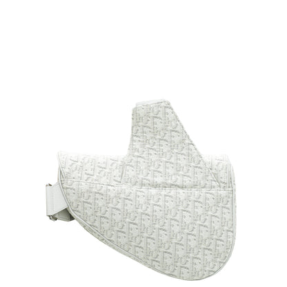 Christian Dior Bicolor Oblique Jacquard Saddle Bag For Men