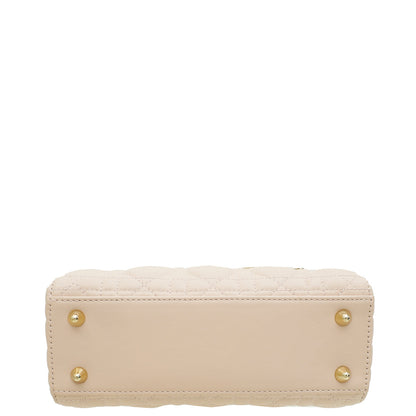 Christian Dior Light Peach Lady Dior Small My Abcdior Bag