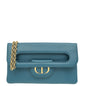 Christian Dior Indigo Blue Diordouble Medium Chain Bag