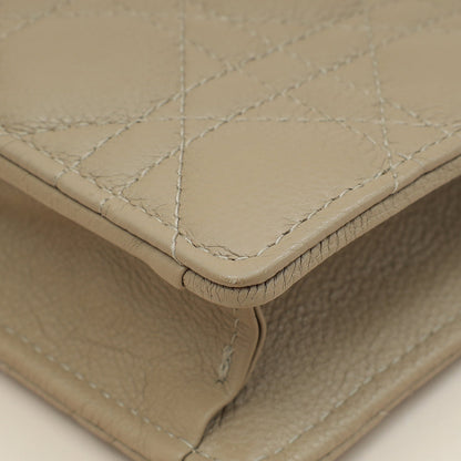 Christian Dior Sand Supple Caro Every Dior Cannage Pouch
