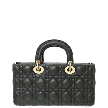 Christian Dior Black Lady D-Joy Medium Bag
