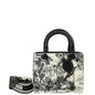 Christian Dior Bicolor Toile De Jouy Carnivora Embroidery Lady Dior Medium Bag