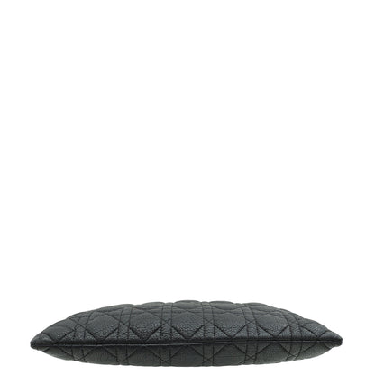 Christian Dior Black Cannage Caro Daily Large Pouch