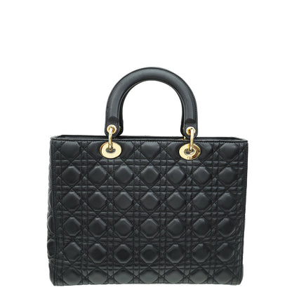 Dior Lady Dior Leather Handbag Style 47