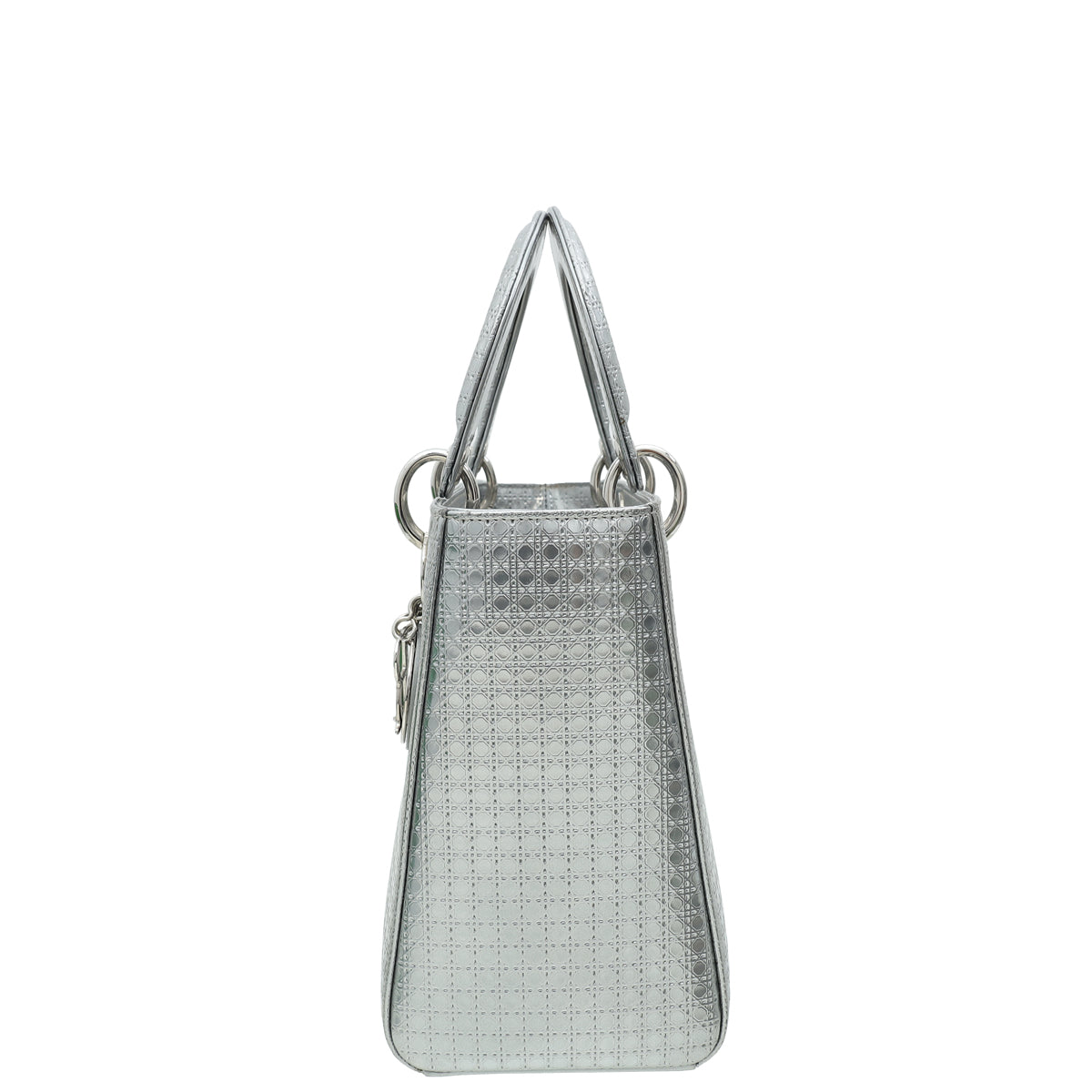 Dior Lady Dior Cannage Silver Handbag Cannage