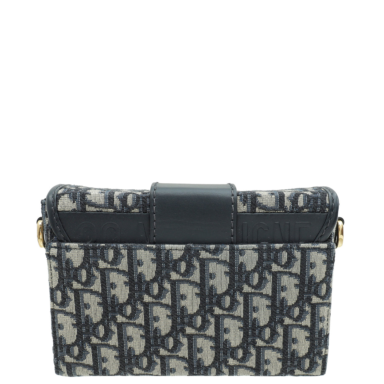 Christian Dior Blue Oblique 30 Montaigne Box Shoulder Bag