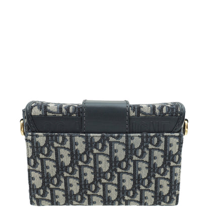 Christian Dior Blue Oblique 30 Montaigne Box Shoulder Bag
