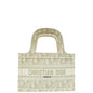 Christian Dior Bicolor Metallic Oblique Book Tote Mini Bag
