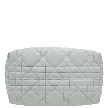 Christian Dior Stone Grey Macrocannage Toujours Medium Bag