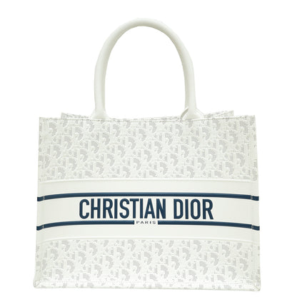 Christian Dior Bicolor Oblique Book Tote Medium Bag