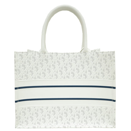 Christian Dior Bicolor Oblique Book Tote Medium Bag
