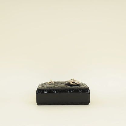 Christian Dior Black Lady-D Joy Micro Bag