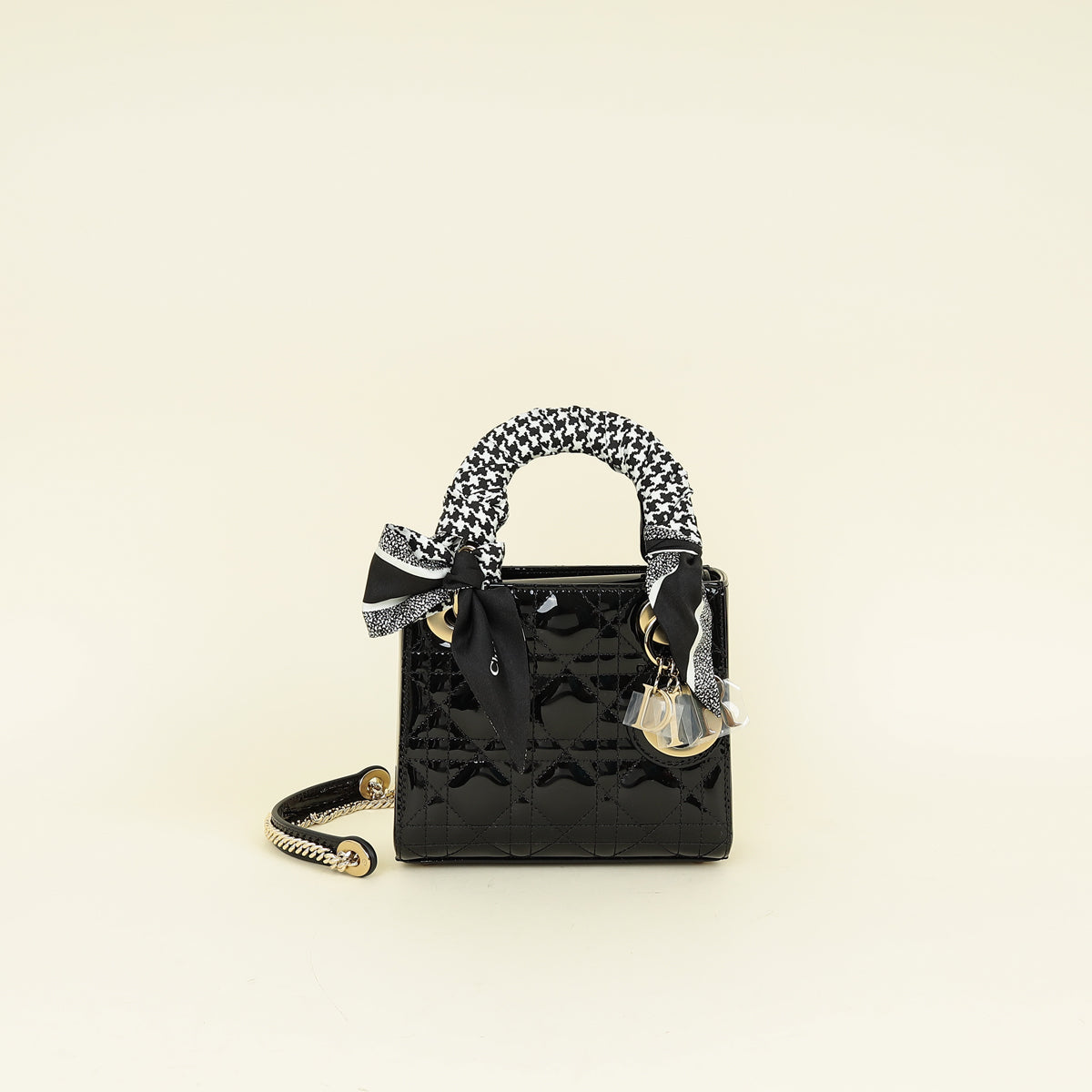 Dior Lady Dior Leather Handbag Style 90