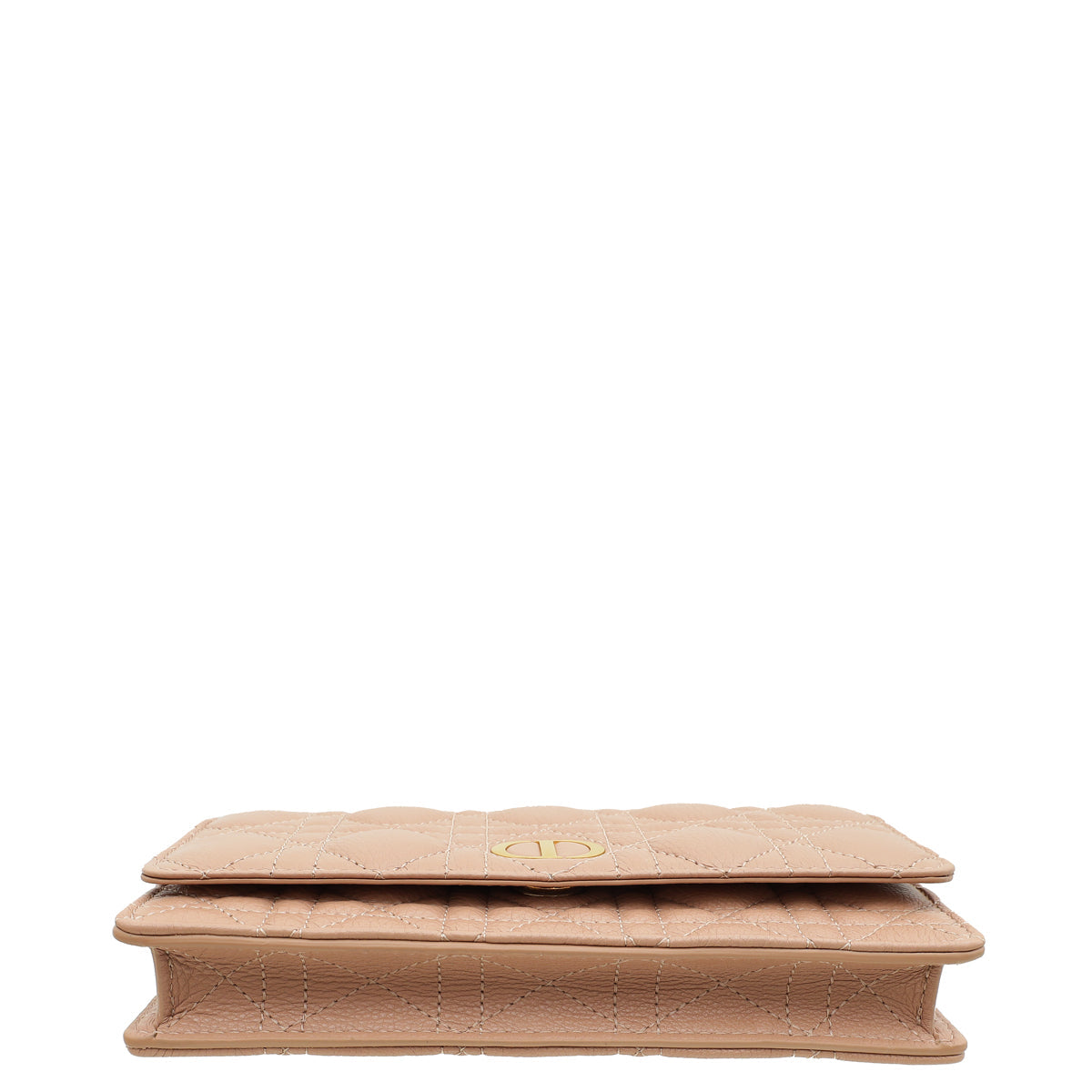Christian Dior Rose De Vents Caro Pouch With Chain