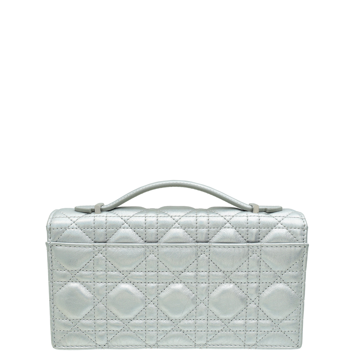 Christian Dior Iridescent Metallic Silver My Dior Cannage Mini Bag