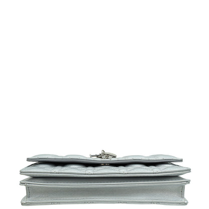 Christian Dior Iridescent Metallic Silver My Dior Cannage Mini Bag