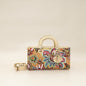 Christian Dior Multicolor Lady D-Joy Medium Raffai Albero Della Vita Embroidery Bag