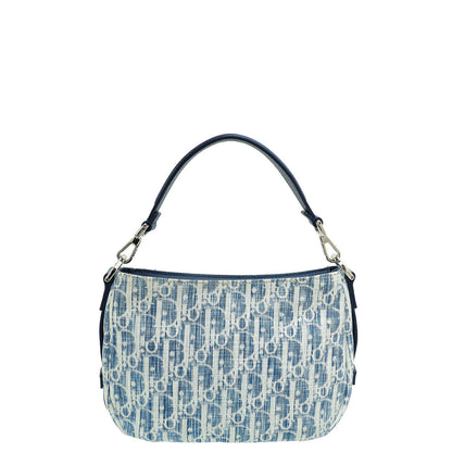 Dior Saddle Oblique Blue Crossbody Style 3