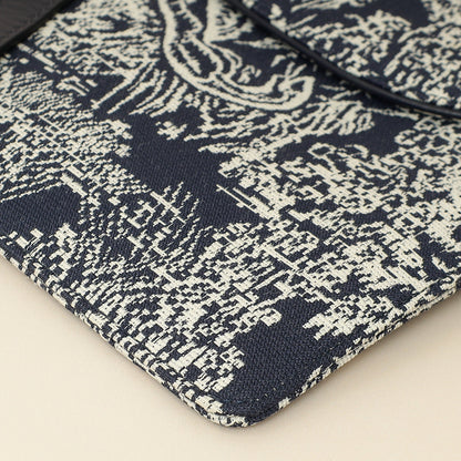 Christian Dior Bicolor Toile De Jouy Reverse Saddle Pouch