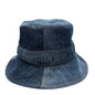 Dior hat 11DPD923A130 denim blue logo patchwork Bucket hat Women 56