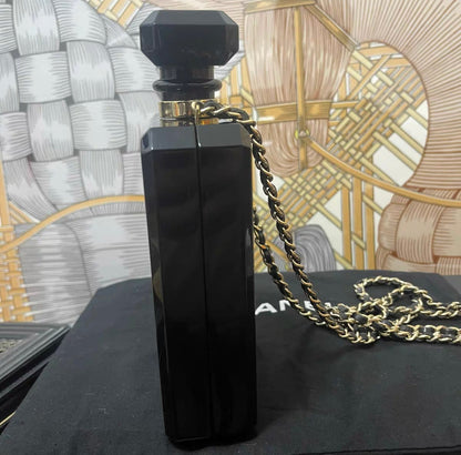 Chanel Luxury Leather Black Clutch Style 10