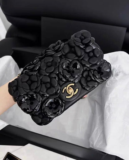 Chanel Lambskin Black Shoulder Bag Style 15