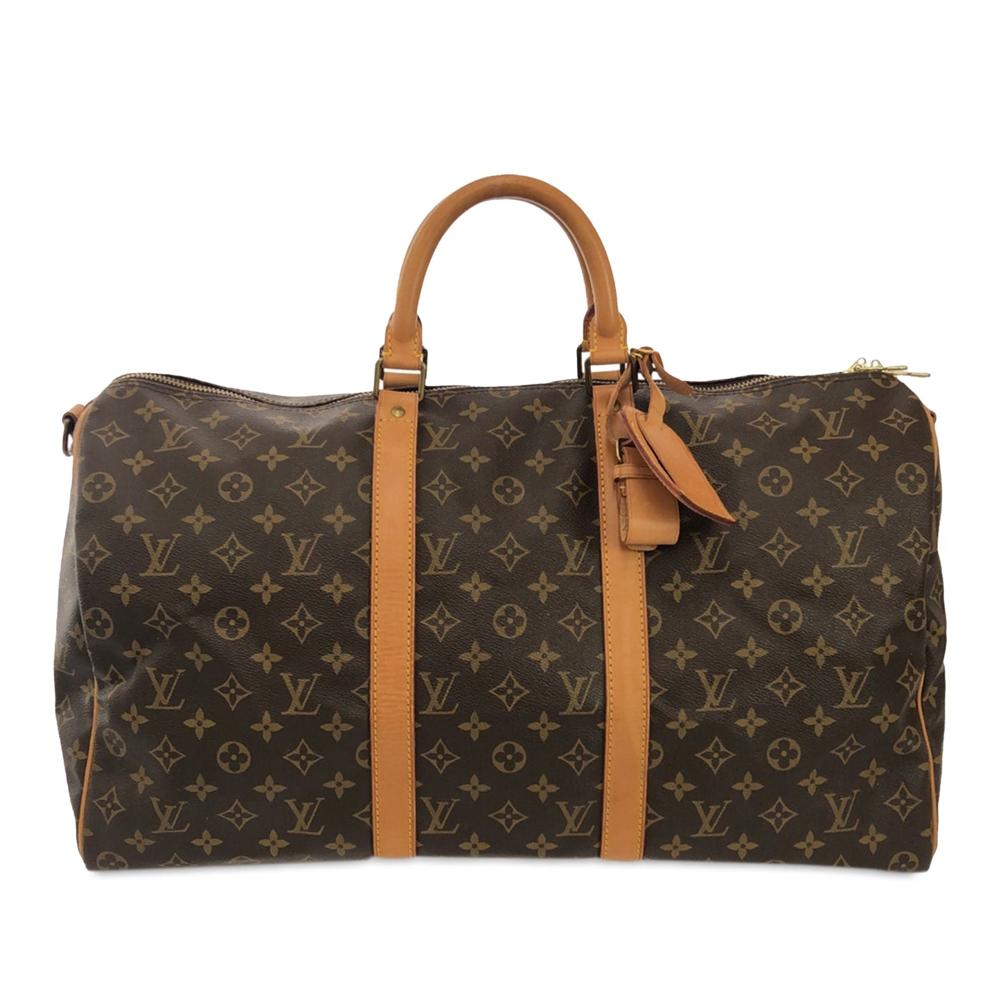 Brown Louis Vuitton Monogram Keepall 50 Travel Bag