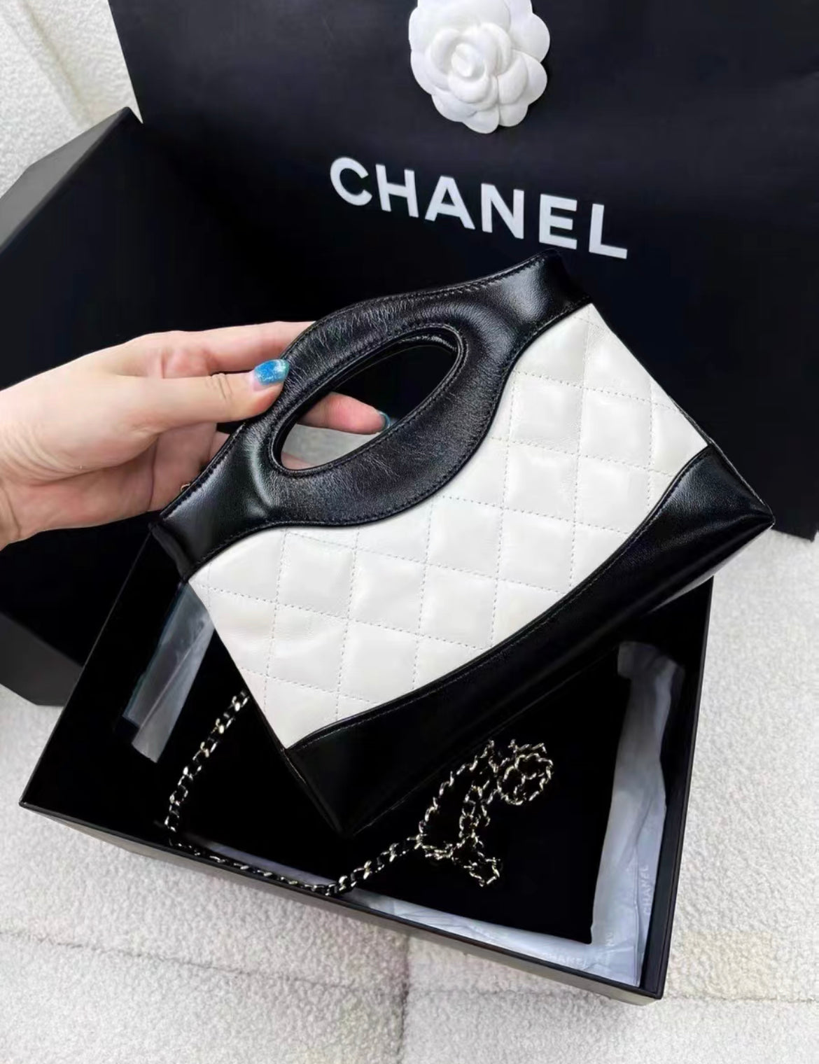 Chanel Patent Leather Black Handbag