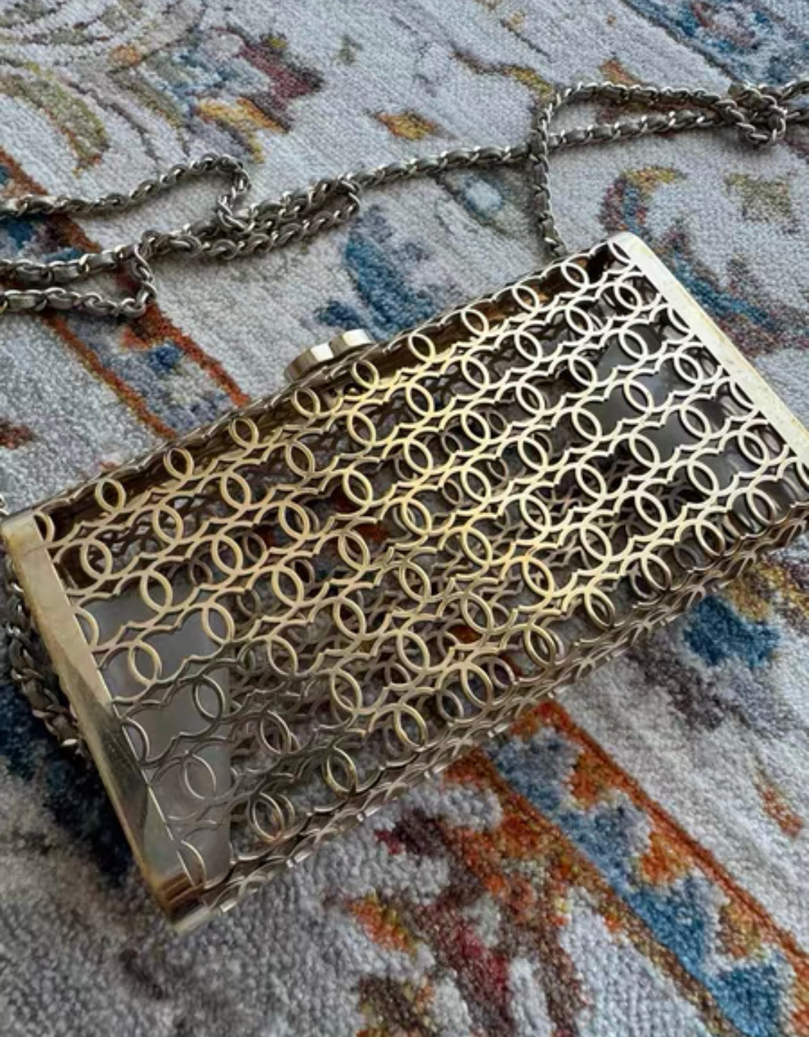Chanel 2015 Cc Moucharabieh Minaudiere