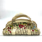 Dior Embroidered Diorissimo Bowler Bag Top White Monogram