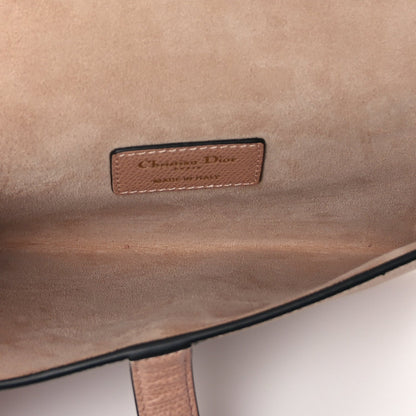 Christian Dior Grained Calfskin Saddle Clutch Fard
