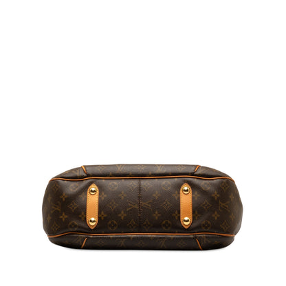 Brown Louis Vuitton Monogram Galliera PM Shoulder Bag