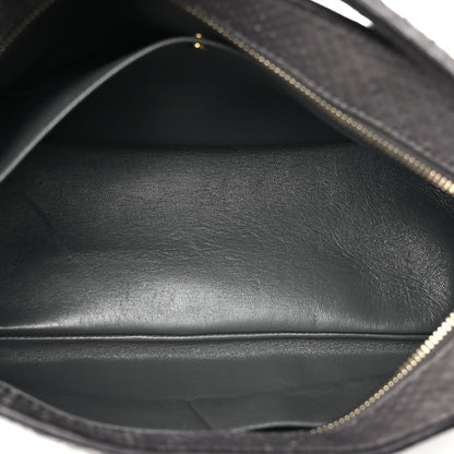Fendi Snakeskin O'Lock Zipper Black