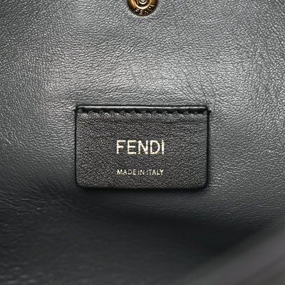 Fendi Snakeskin O'Lock Zipper Black