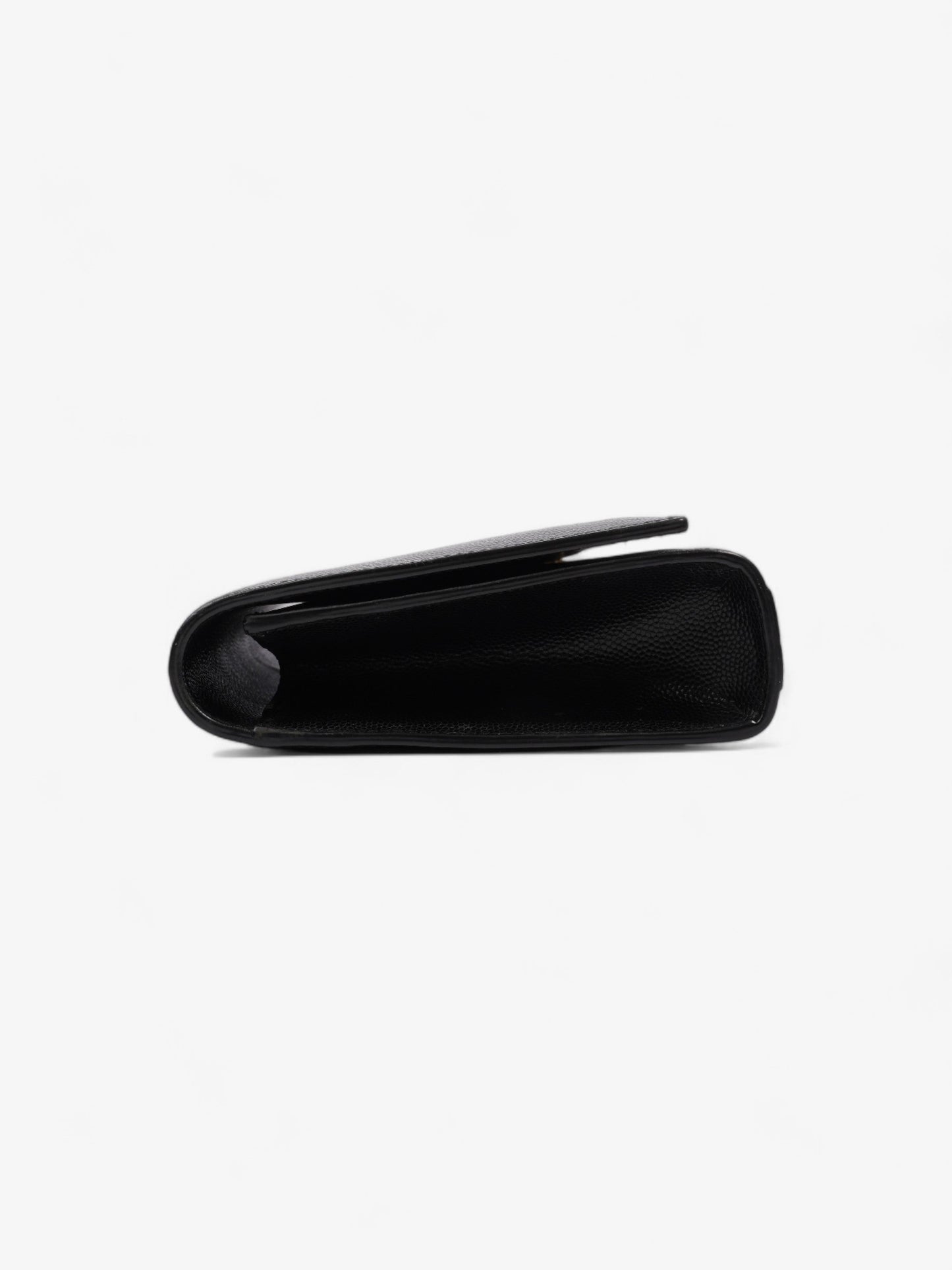 Saint Laurent Cassandre Clutch Black Leather